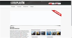 Desktop Screenshot of kayaplastik.com.tr